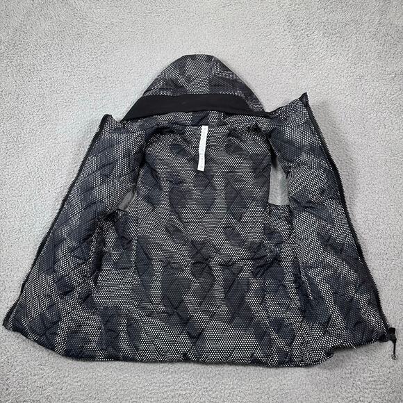 Lululemon Athletica Puffer Vest Goose Down Hooded Women's 8 Sleeveless Gray Camo - Picture 8 of 13